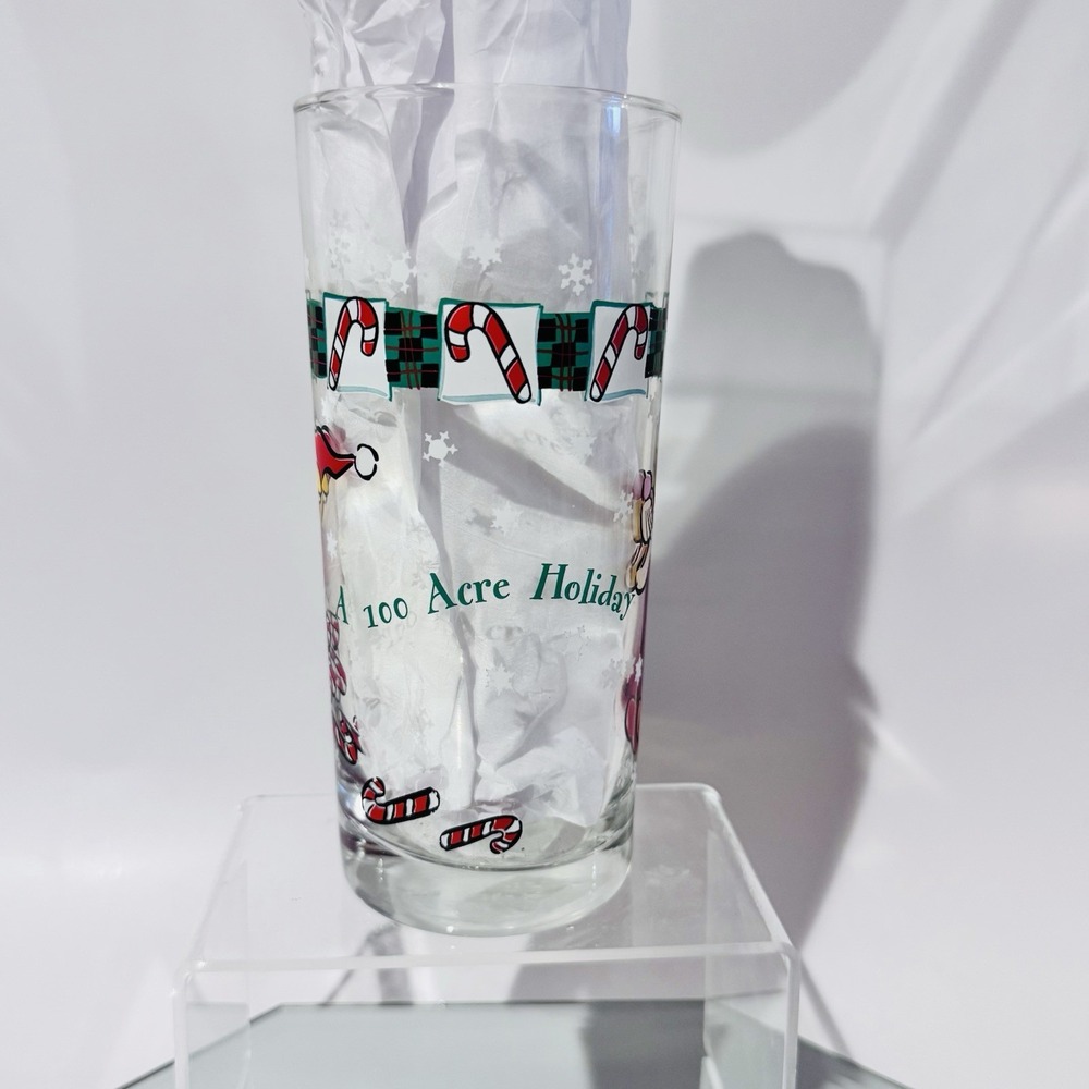 (2)‎ Winnie the Pooh & Reindeer Tigger 100 Acre Holiday 16oz Tumbler Glasses - Picture 8 of 10